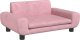 vidaXL Sofa dla dzieci, różowa, 70x45x33 cm, aksamit 1