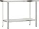vidaXL Kuchenny stół roboczy, 110x55x85 cm, stal nierdzewna 2