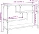 vidaXL Stolik konsolowy, przydymiony dąb, 100x30x75 cm 10