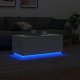 vidaXL Stolik kawowy z oświetleniem LED, biały, 90x50x40 cm 5