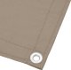 vidaXL Parawan balkonowy, taupe, 120x800 cm, 100% poliester Oxford 3