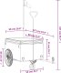 vidaXL Przyczepka rowerowa, czarno-szara, 45 kg, żelazo 12