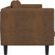 vidaXL Sofa 3-os., brązowa, sztuczna skóra zamszowa 5