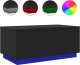 vidaXL Stolik kawowy z oświetleniem LED, czarny, 90x50x40 cm 1