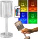 Lampka biurkowa Verk Lampka nocna stołowa kryształ led rgb usb pilot Lampka nocna stołowa kryształ led rgb usb pilot 1