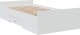 vidaXL Rama łóżka z szufladami, biała, 75x190 cm 2
