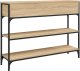 vidaXL Stolik konsolowy, dąb sonoma, 100x25x75 cm 8