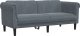 vidaXL Sofa dwuosobowa, ciemnoszara, aksamit 2