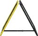 vidaXL Rebounder piłkarski, dwustronny, regulowany, żółto-czarny, stal 4