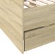 vidaXL Leżanka z szufladami, dąb sonoma, 75x190 cm 7