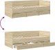 vidaXL Leżanka z szufladami, dąb sonoma, 75x190 cm 8