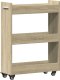 vidaXL Szafka na kółkach, dąb sonoma, 60x22x79 cm 2