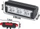Verk Lampka na rower rowerowa led światło przód tył usb aku kierownicę zestaw Lampka na rower rowerowa led światło przód tył usb aku kierownicę zestaw 9