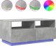 vidaXL Stolik kawowy z oświetleniem LED, szarość betonu, 90x49x40 cm 2