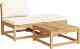 vidaXL 4-cz. zestaw wypoczynkowy do ogrodu, poduszki, drewno akacjowe 3