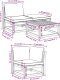 vidaXL 4-cz. zestaw wypoczynkowy do ogrodu, poduszki, drewno akacjowe 8