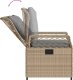 vidaXL 9-cz. zestaw mebli ogrodowych z poduszkami, beżowy, polirattan 5