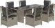 vidaXL 7-cz. zestaw mebli ogrodowych z poduszkami, szary, rattan PE 2