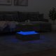 vidaXL Stolik kawowy z podświetleniem LED, szarość betonu, 50x50x40 cm 5