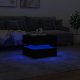 vidaXL Stolik kawowy z oświetleniem LED, czarny, 50x50x40 cm 5