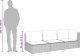 vidaXL 3-osobowa sofa ogrodowa z poduszkami, szara, polirattan 8