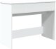 vidaXL Toaletka z lustrem, biała, 100x45x76 cm 2