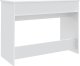 vidaXL Toaletka z lustrem, biała, 100x45x76 cm 7