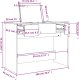vidaXL Toaletka z lustrem, biała, 100x45x76 cm 9