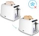 Toster Yoer TOSTER Opiekacz do chleba RUSZT NA BUŁKI Biały TOSTY Grzanki 925W SANDWICH - Crystal T02W 6