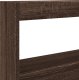 vidaXL Zagłówek z półkami i LED, brązowy dąb, 100x17x102 cm 9
