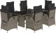 vidaXL 7-cz. zestaw mebli ogrodowych z poduszkami, szary, rattan PE 2