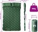 vidaXL Materac samopompujący z poduszkami, 2-osobowy, zielony 5