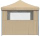 vidaXL Namiot imprezowy typu pop-up z 4 ściankami, beżowy 4
