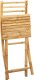 vidaXL Składane krzesła ogrodowe, 4 szt., 43x54x88 cm, bambusowe 8