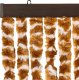 vidaXL Zasłona przeciwko owadom, ochra i biel, 118x220 cm, szenil 4