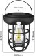 Kinkiet Tech-Led Lampa solarna przenośna kinkiet LED w stylu retro z czujnikiem ruchu i zmierzchu Lampa solarna przenośna kinkiet LED w stylu retro z czujnikiem ruchu i zmierzchu 5