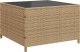 vidaXL Narożnik ogrodowy z poduszkami i stolikiem, rattan PE, beżowy 8