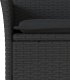 vidaXL 5-cz. zestaw mebli ogrodowych z poduszkami, czarny, polirattan 5