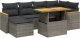 vidaXL 7-cz. zestaw wypoczynkowy do ogrodu, z poduszkami, szary 2