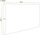 Ravio Panel tapicerowany - Tkanina Kronos 30x20 5