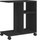 vidaXL Stolik boczny na kółkach, czarny, 50x30x55 cm 7