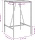 vidaXL Ogrodowy stolik barowy, brązowy, 70x70x110 cm, polirattan 10
