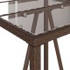 vidaXL Ogrodowy stolik barowy, brązowy, 70x70x110 cm, polirattan 8