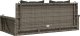 vidaXL Ławka bujana z poduszkami, szara, 119x56x48 cm, polirattan 6
