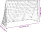 vidaXL Bramka do piłki nożnej dla dzieci, z piłkami, 2-w-1, biała 10