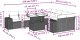 vidaXL 10-cz. zestaw wypoczynkowy do ogrodu, z poduszkami, szary 11