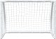 vidaXL Bramki do piłki nożnej dla dzieci, 2 szt. z piłką, białe, metal 5