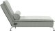 vidaXL Szezlong masujący z wałkiem, jasnoszary, aksamitny 4