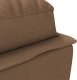 vidaXL Szezlong z poduszkami, brązowy, tapicerowany tkaniną 7