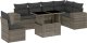 vidaXL 7-cz. zestaw wypoczynkowy do ogrodu, z poduszkami, szary 2